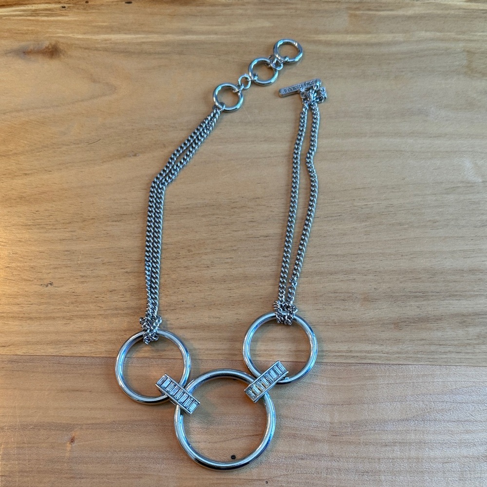Elegant Silver Necklace with Circular Accents